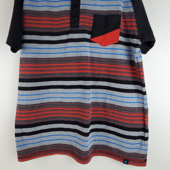 Street Rules Boy Shirt Large Size Red Black Blue - Picture 4 of 7
